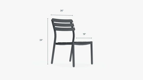 595 Dining Armless Chair - Majestic Patio