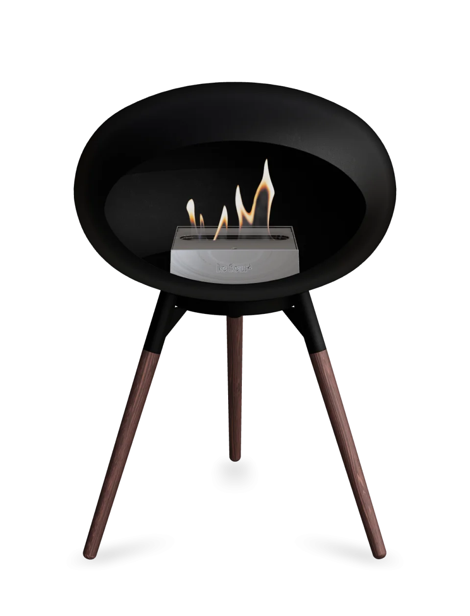 Le Feu - Dome Black Ground Wood Low - Fireplace - Majestic Patio