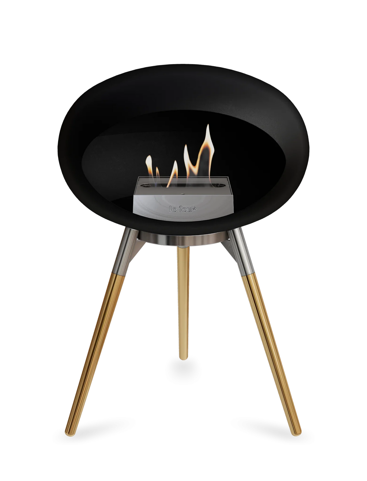 Le Feu - Dome Black Ground Wood Low - Fireplace - Majestic Patio