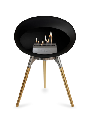 Le Feu - Dome Black Ground Wood Low - Fireplace - Majestic Patio