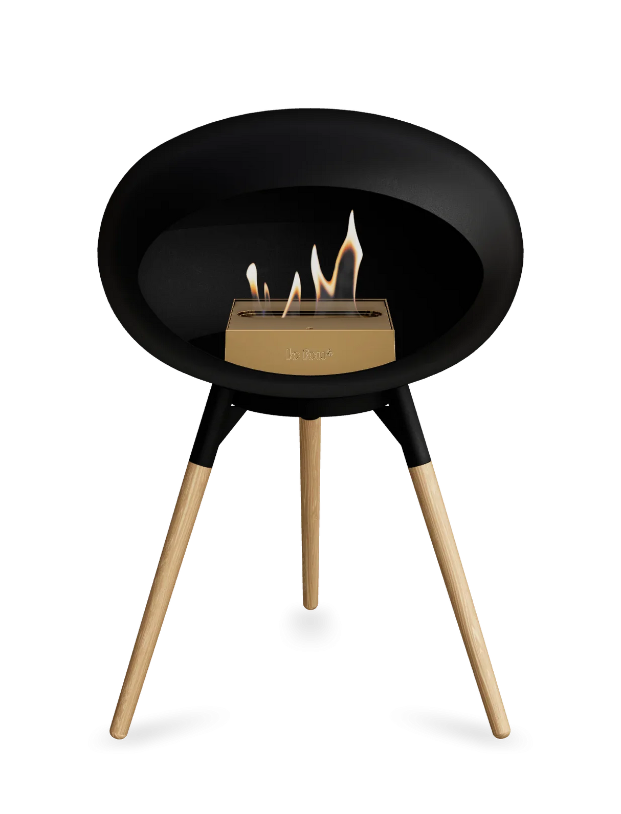 Le Feu - Dome Black Ground Wood Low - Fireplace - Majestic Patio