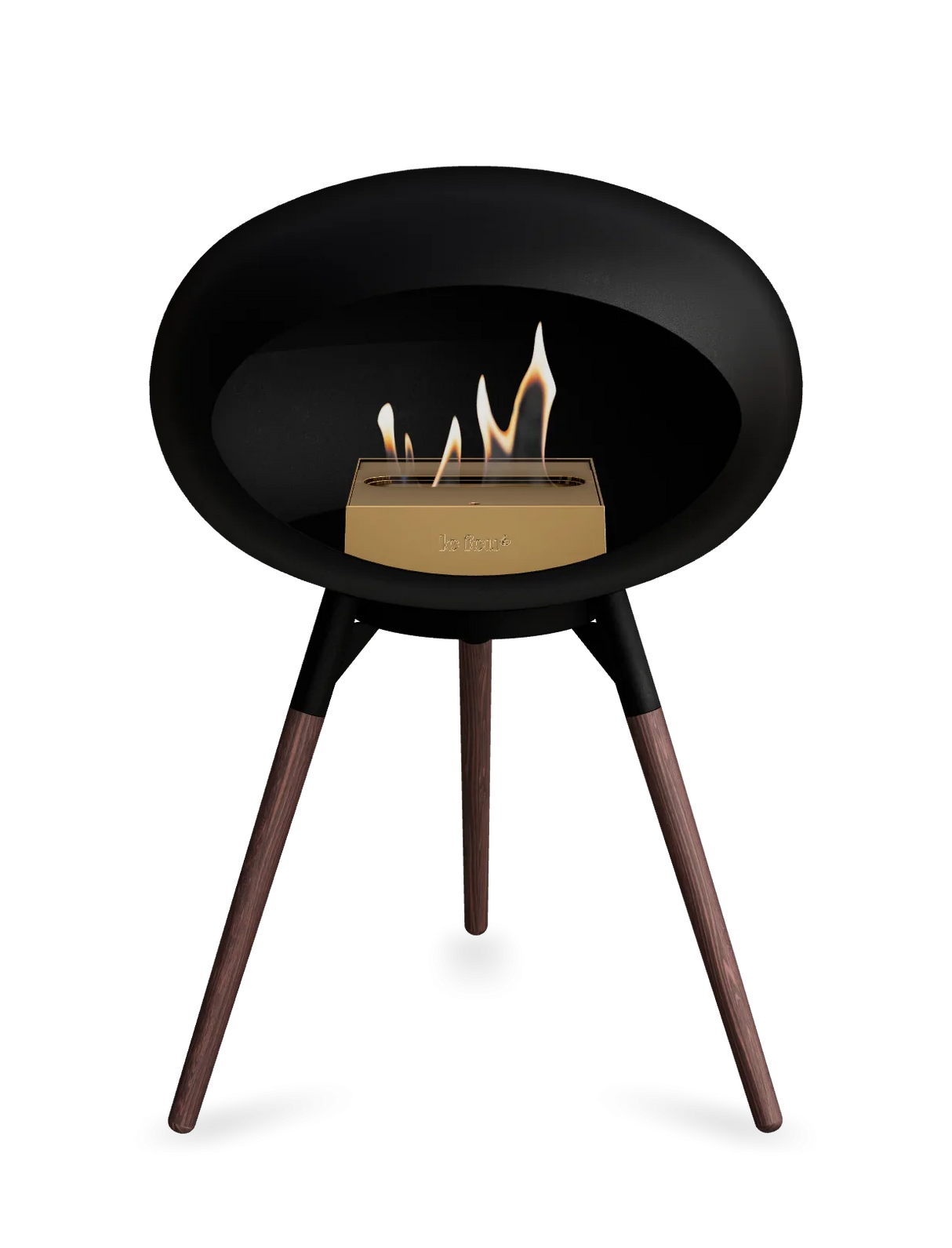 Le Feu - Dome Black Ground Wood Low - Fireplace - Majestic Patio