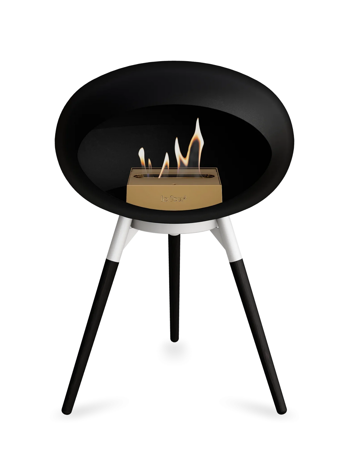 Le Feu - Dome Black Ground Wood Low - Fireplace - Majestic Patio