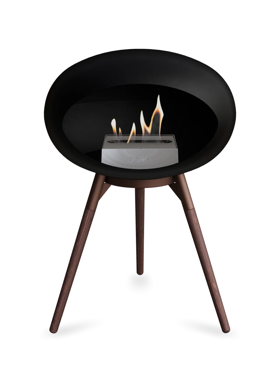 Le Feu - Dome Black Ground Wood Low - Fireplace - Majestic Patio