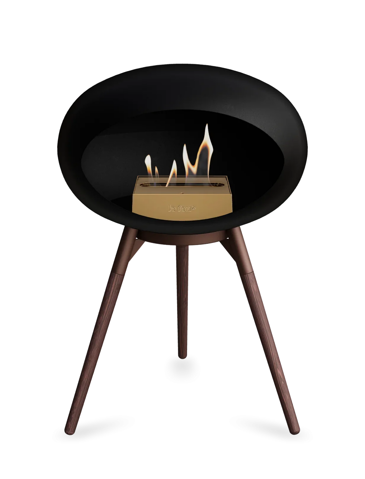 Le Feu - Dome Black Ground Wood Low - Fireplace - Majestic Patio