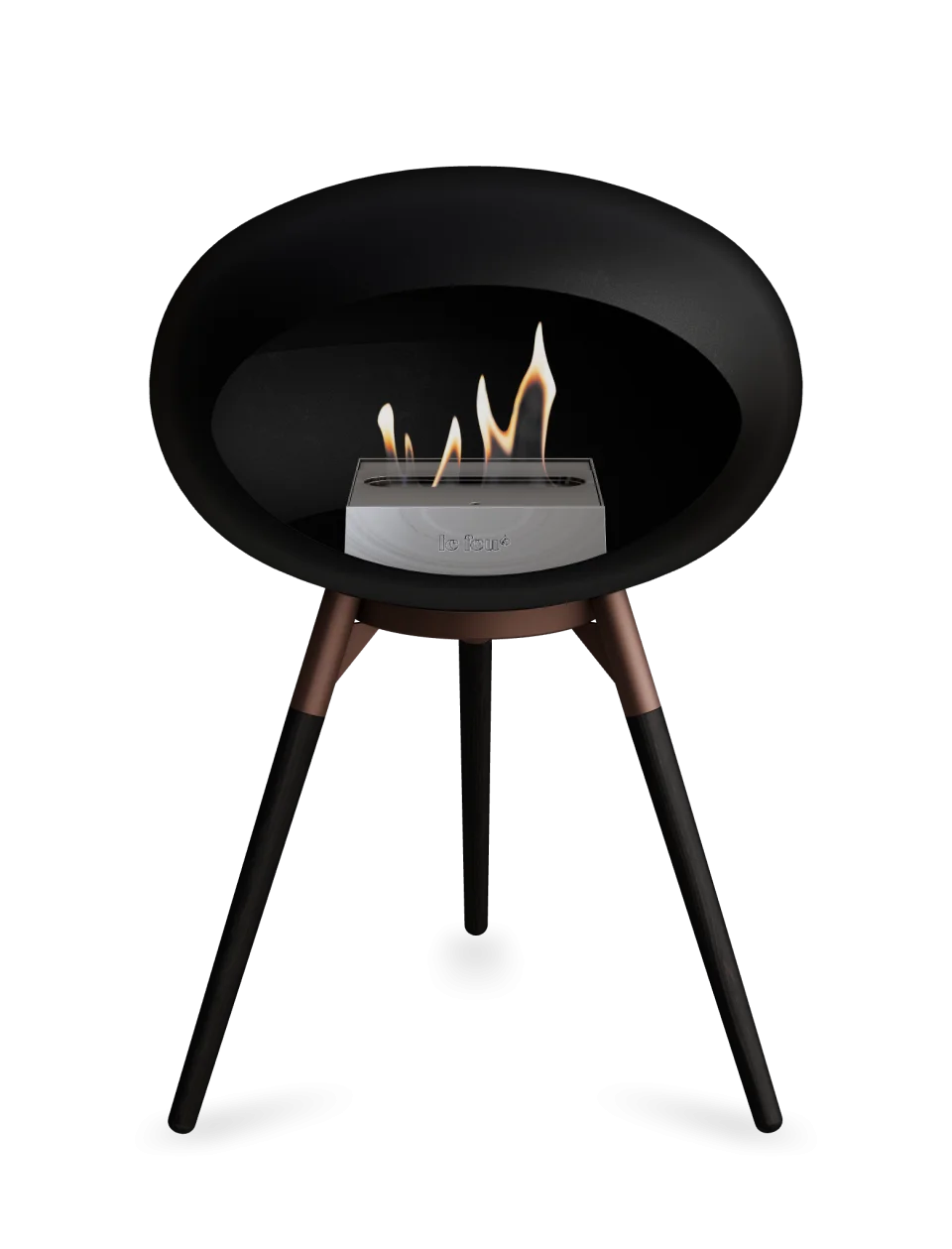 Le Feu - Dome Black Ground Wood Low - Fireplace - Majestic Patio