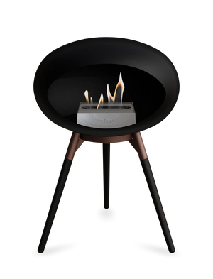 Le Feu - Dome Black Ground Wood Low - Fireplace - Majestic Patio