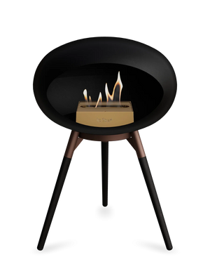 Le Feu - Dome Black Ground Wood Low - Fireplace - Majestic Patio