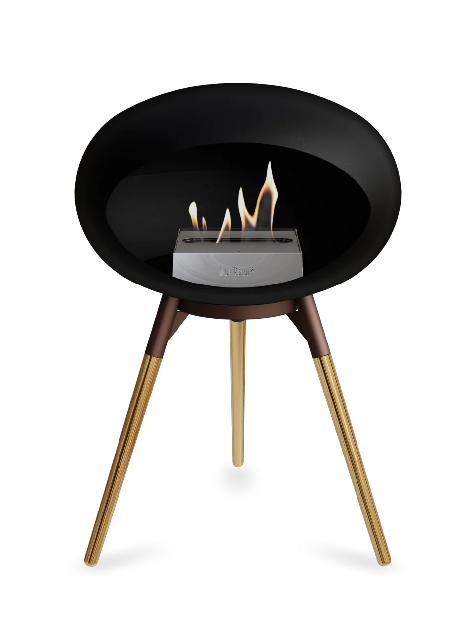 Le Feu - Dome Black Ground Wood Low - Fireplace - Majestic Patio