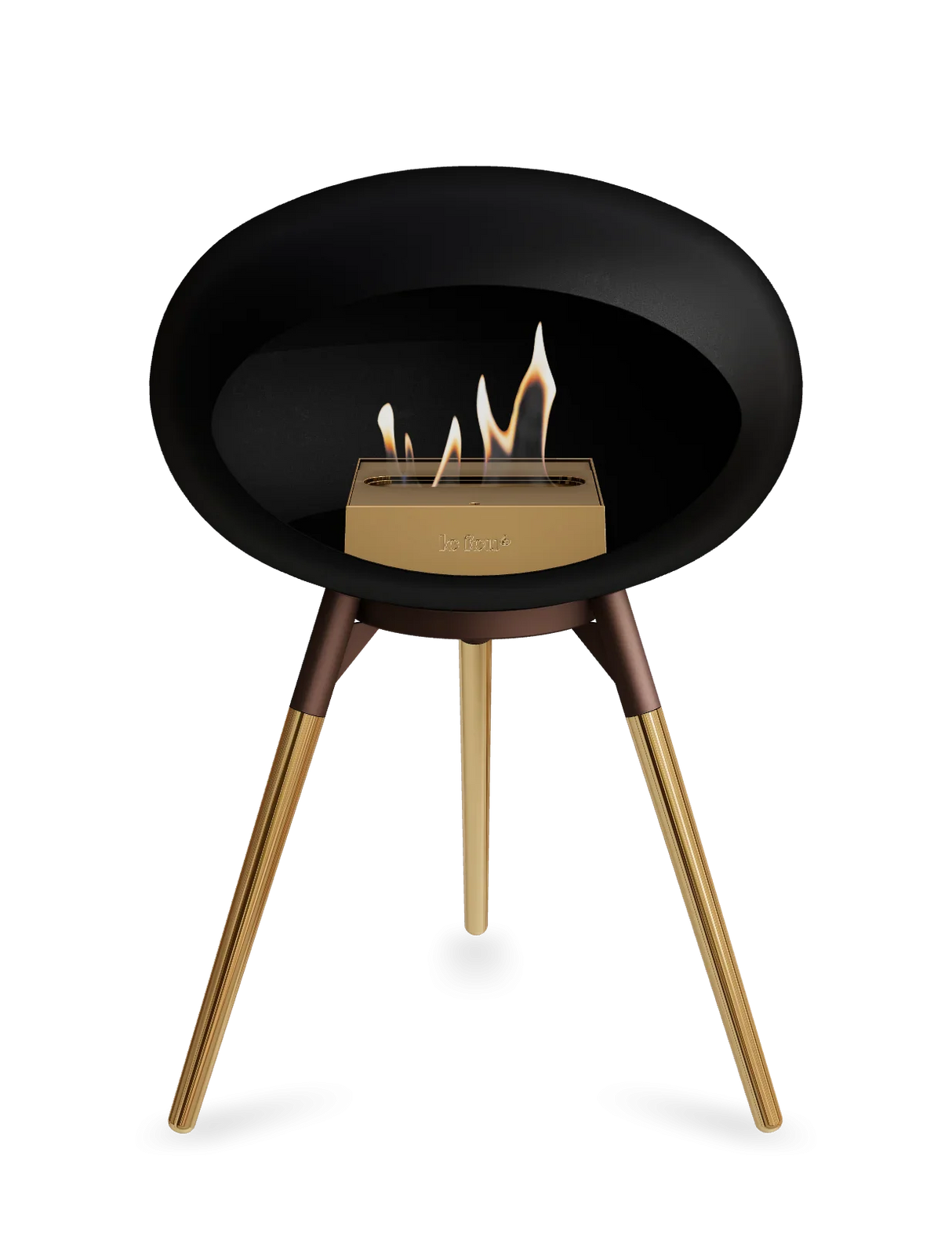 Le Feu - Dome Black Ground Wood Low - Fireplace - Majestic Patio