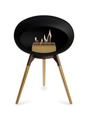 Le Feu - Dome Black Ground Wood Low - Fireplace - Majestic Patio