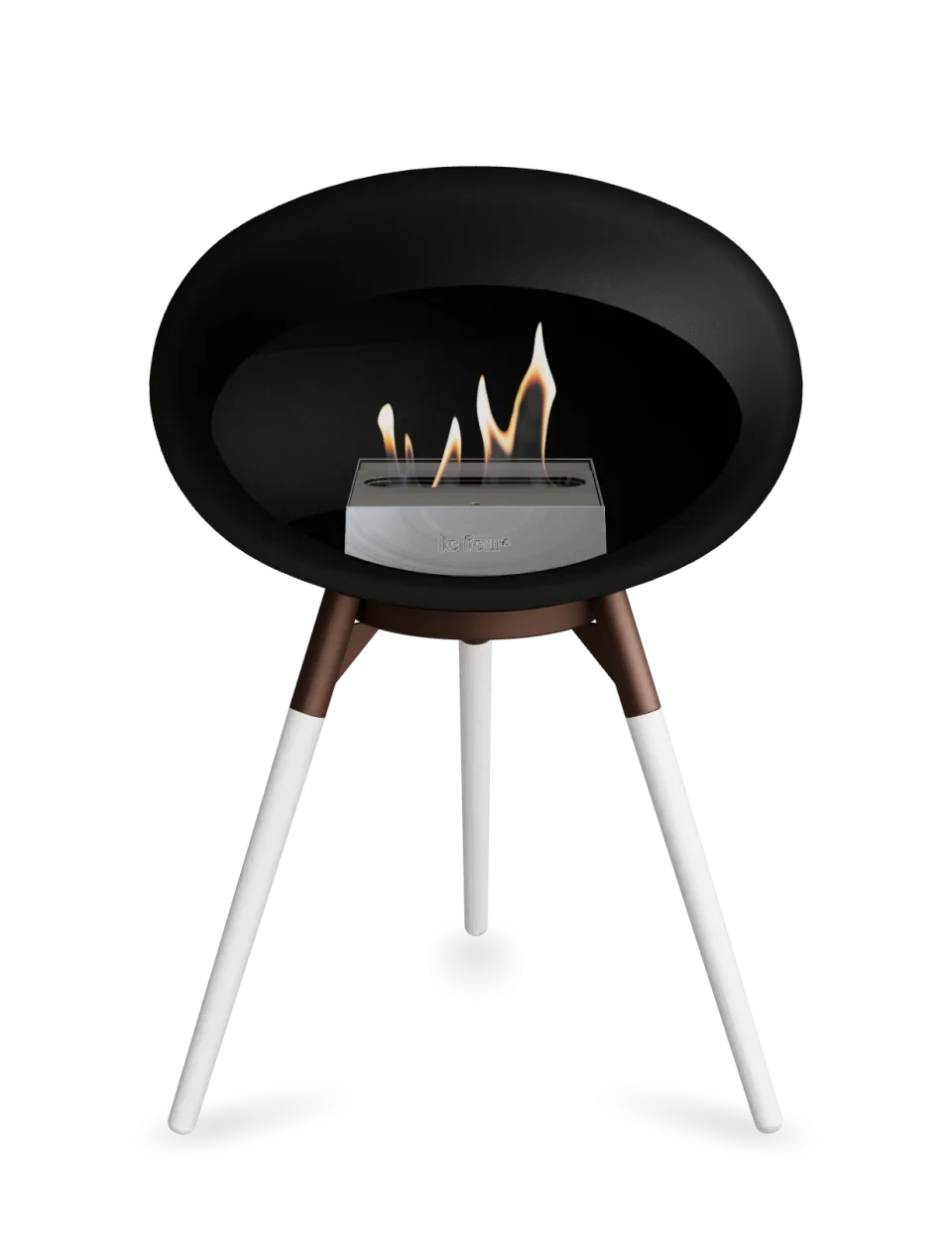 Le Feu - Dome Black Ground Wood Low - Fireplace - Majestic Patio