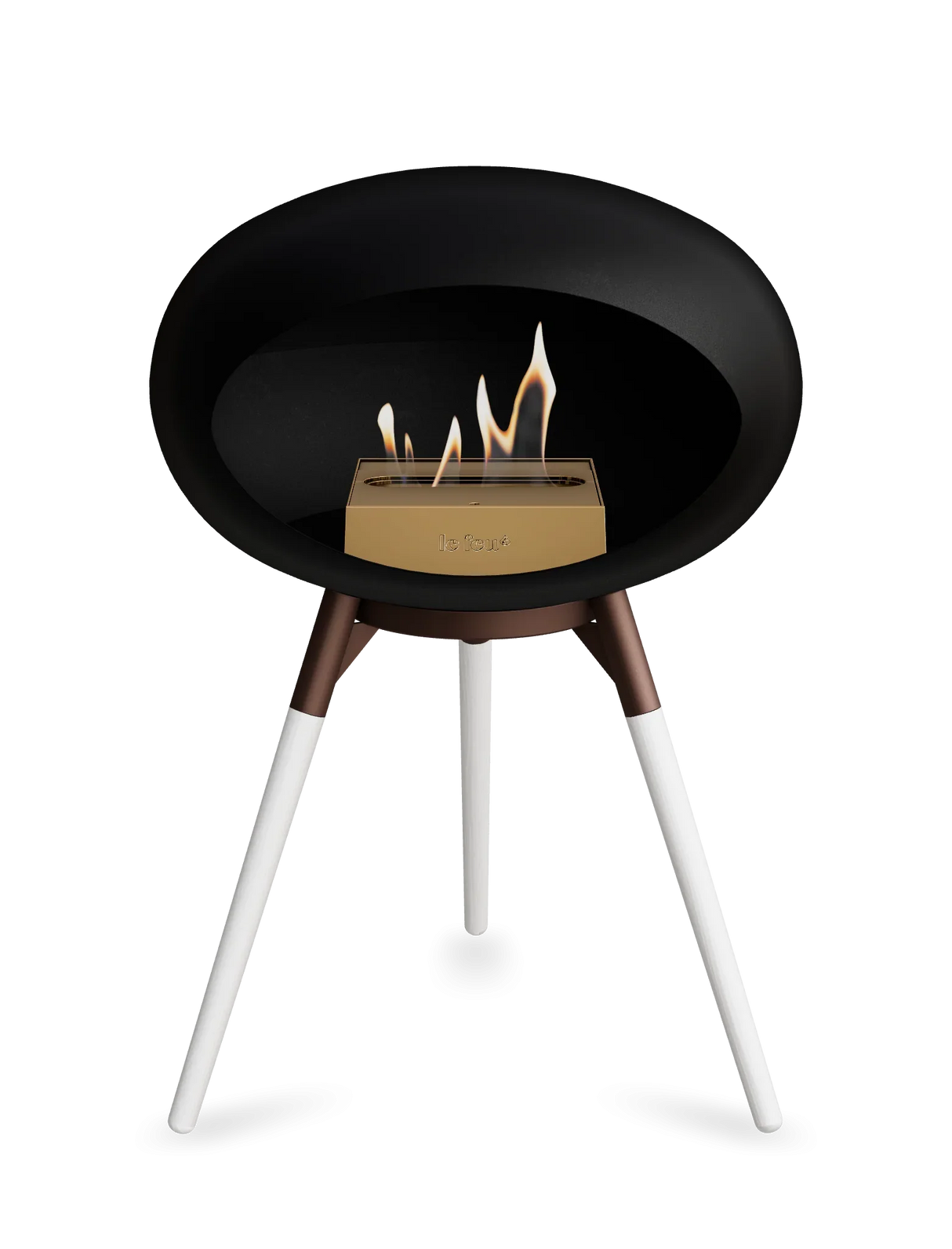 Le Feu - Dome Black Ground Wood Low - Fireplace - Majestic Patio