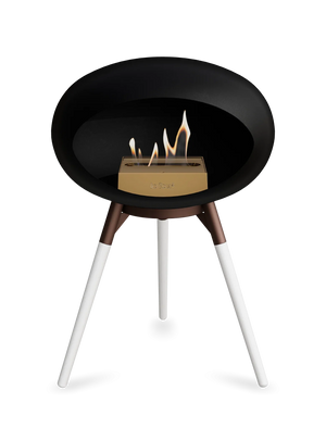 Le Feu - Dome Black Ground Wood Low - Fireplace - Majestic Patio