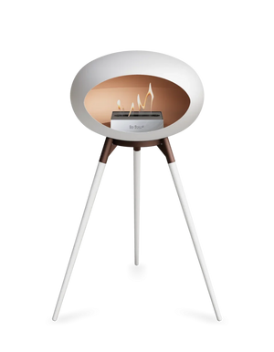 Le Feu - Dome White Ground Wood High - Fireplace - Majestic Patio