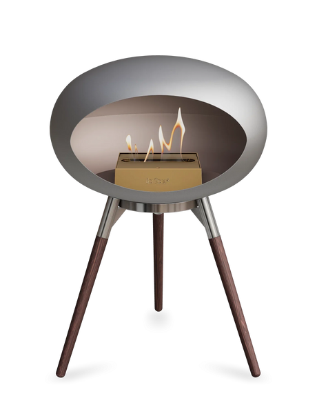 Le Feu - Dome Nickel Ground Wood Low - Fireplace - Majestic Patio