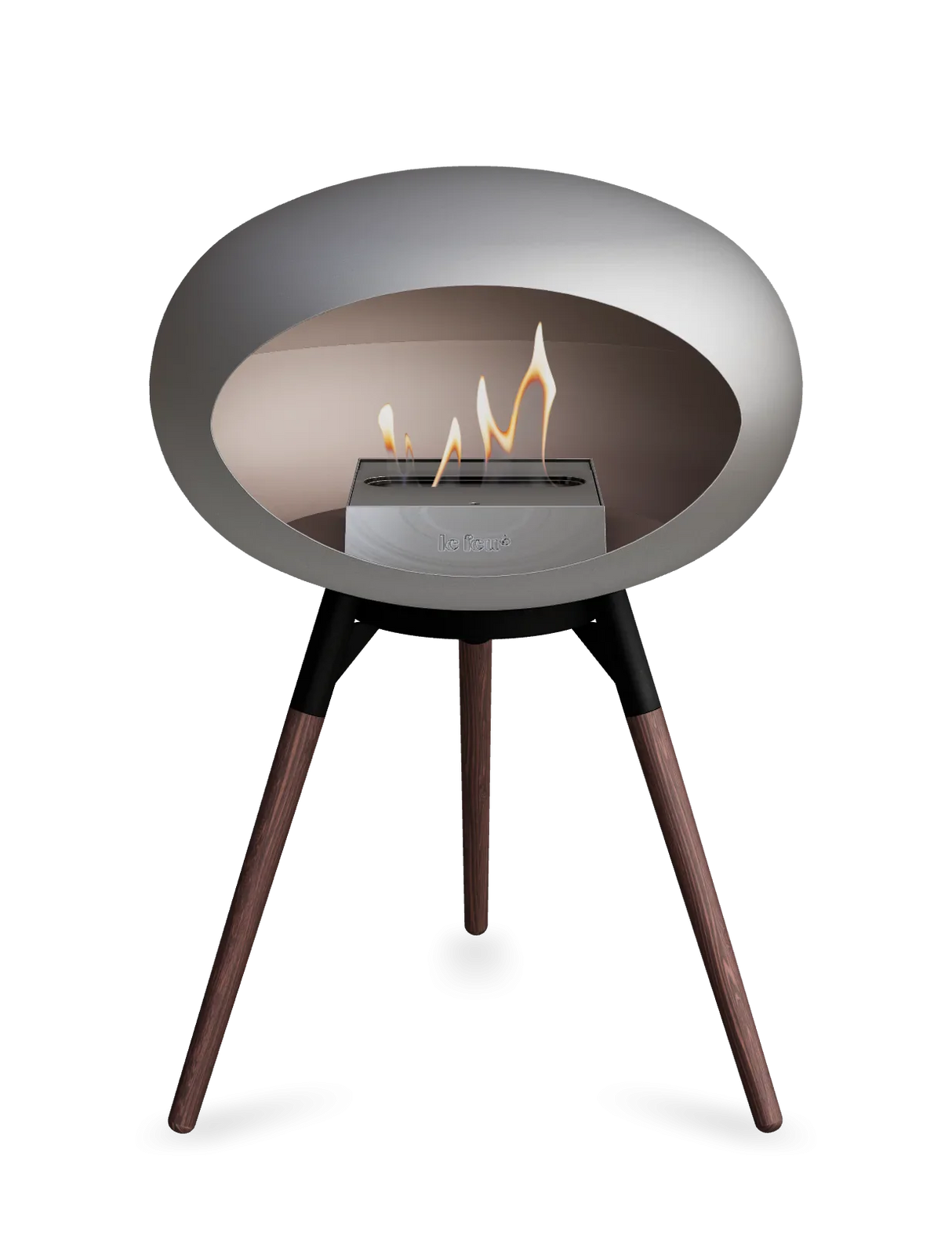 Le Feu - Dome Nickel Ground Wood Low - Fireplace - Majestic Patio