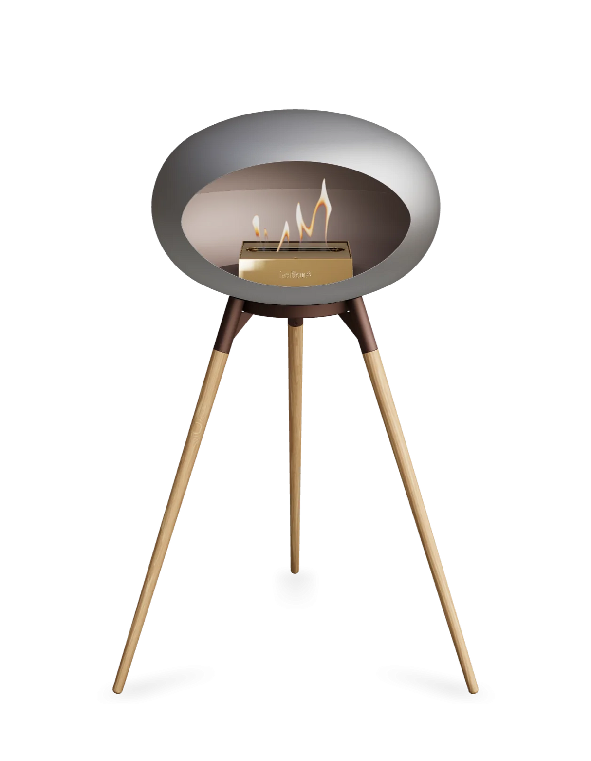 Le Feu - Dome Nickel Ground Wood High - Fireplace - Majestic Patio