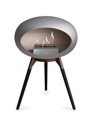 Le Feu - Dome Nickel Ground Wood Low - Fireplace - Majestic Patio