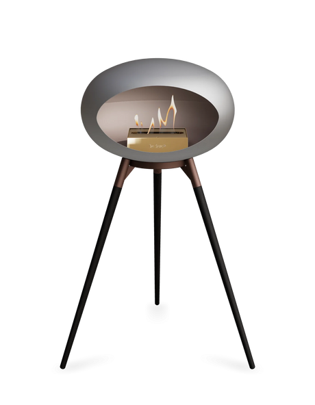 Le Feu - Dome Nickel Ground Wood High - Fireplace - Majestic Patio