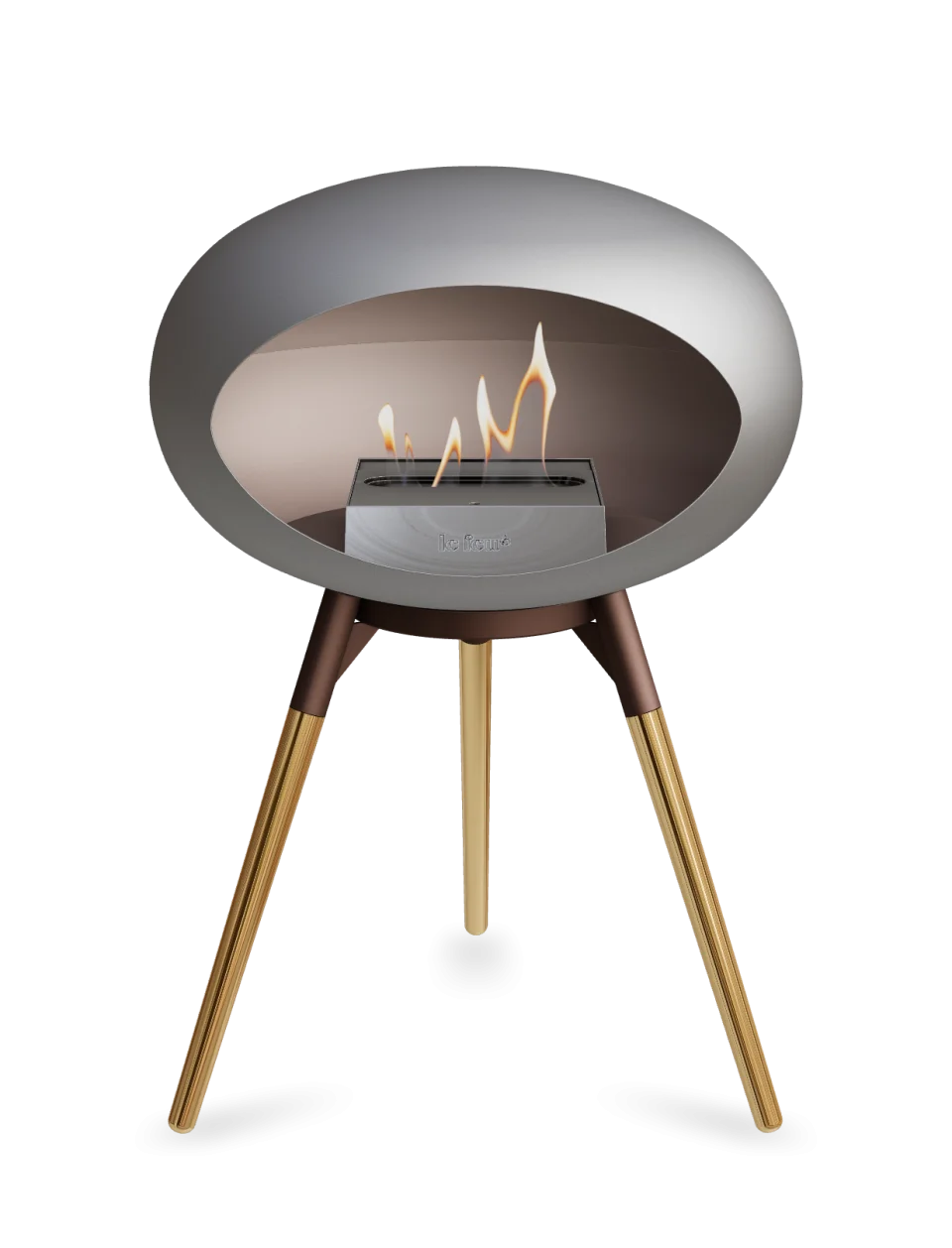 Le Feu - Dome Nickel Ground Wood Low - Fireplace - Majestic Patio