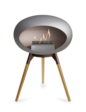 Le Feu - Dome Nickel Ground Wood Low - Fireplace - Majestic Patio