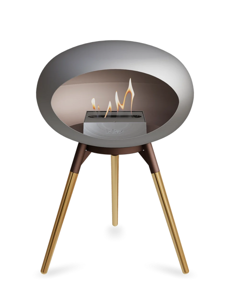 Le Feu - Dome Nickel Ground Wood Low - Fireplace - Majestic Patio