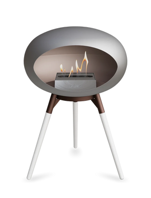 Le Feu - Dome Nickel Ground Wood Low - Fireplace - Majestic Patio