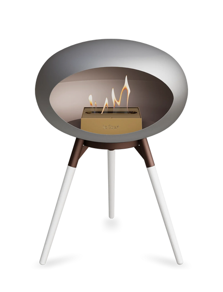 Le Feu - Dome Nickel Ground Wood Low - Fireplace - Majestic Patio