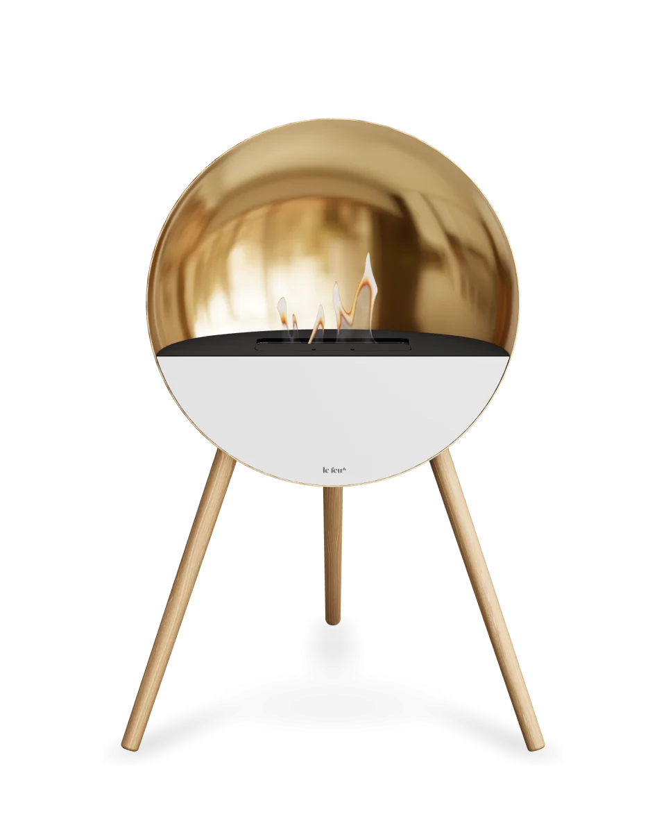 Le Feu - Dome EYE Chromed Rose Gold - Fireplace - Majestic Patio