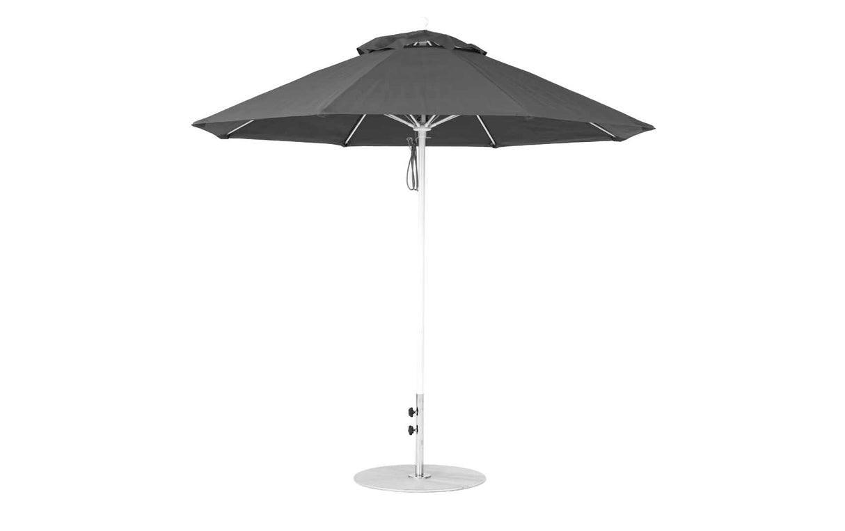 Ledge Loungers Essential Fiberglass Umbrella - 9' Octagon Pulley - Majestic Patio