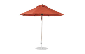 Ledge Loungers Essential Fiberglass Umbrella - 9' Octagon Pulley - Majestic Patio