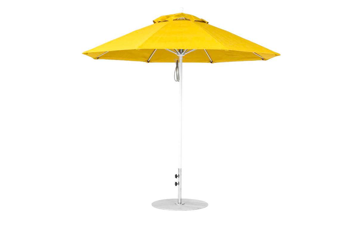 Ledge Loungers Essential Fiberglass Umbrella - 9' Octagon Pulley - Majestic Patio