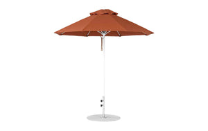 Ledge Loungers Essential Fiberglass Umbrella - 7.5' Octagon Pulley - Majestic Patio