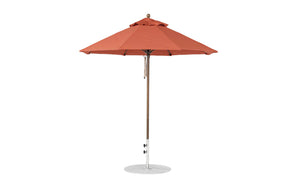 Ledge Loungers Essential Fiberglass Umbrella - 7.5' Octagon Pulley - Majestic Patio