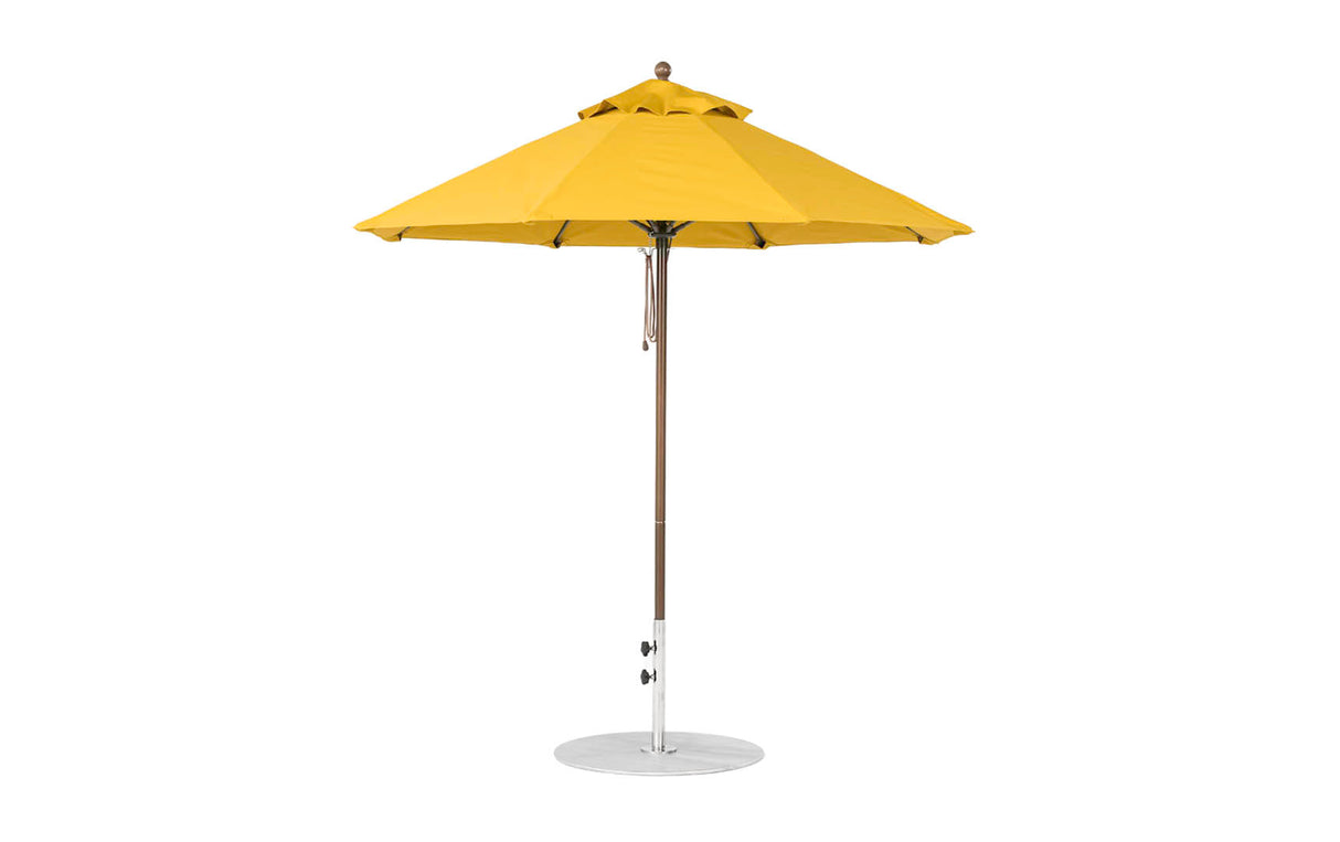 Ledge Loungers Essential Fiberglass Umbrella - 7.5' Octagon Pulley - Majestic Patio