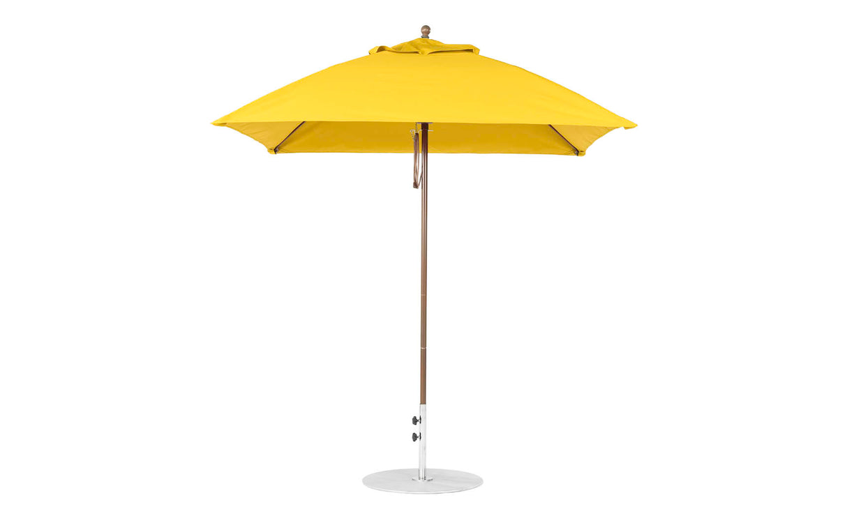 Ledge Loungers Essential Fiberglass Umbrella - 7.5' Square Pulley - Majestic Patio