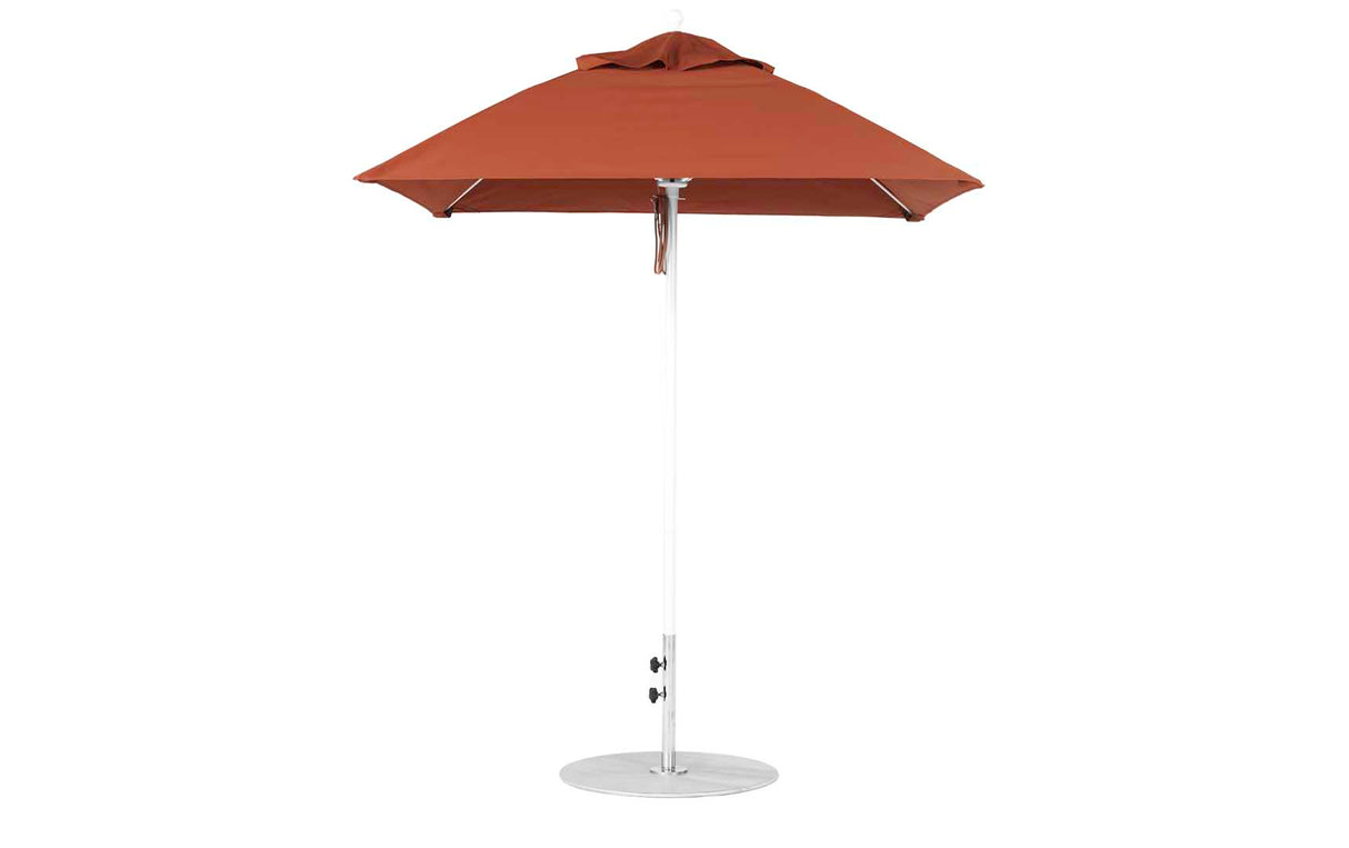 Ledge Loungers Essential Fiberglass Umbrella - 6.5' Square Pulley - Majestic Patio