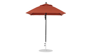 Ledge Loungers Essential Fiberglass Umbrella - 6.5' Square Pulley - Majestic Patio