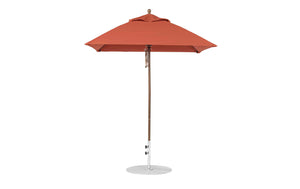 Ledge Loungers Essential Fiberglass Umbrella - 6.5' Square Pulley - Majestic Patio