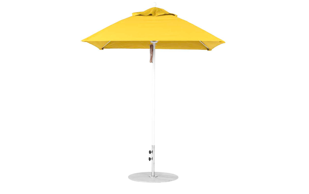 Ledge Loungers Essential Fiberglass Umbrella - 6.5' Square Pulley - Majestic Patio