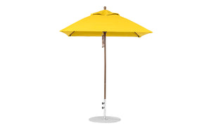 Ledge Loungers Essential Fiberglass Umbrella - 6.5' Square Pulley - Majestic Patio