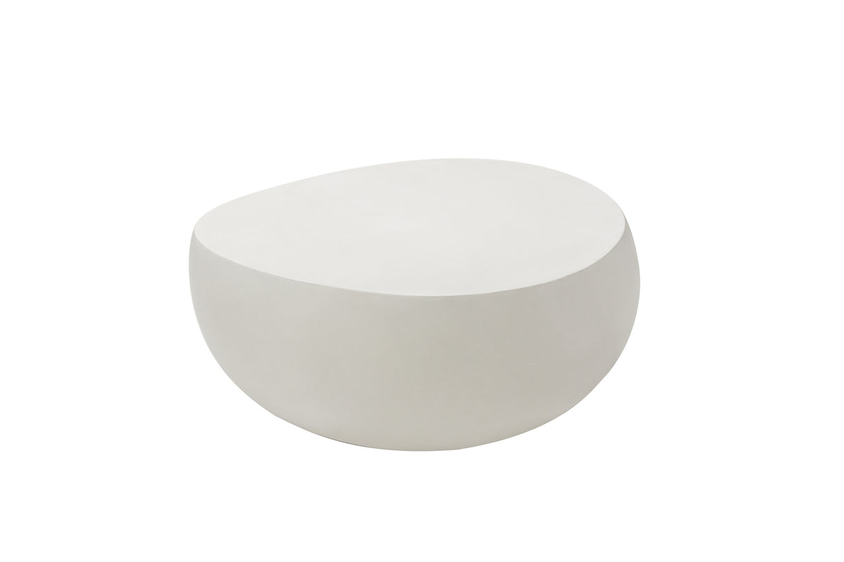 Elementi Ikaria 42" Egg shape Concrete Coffee Table