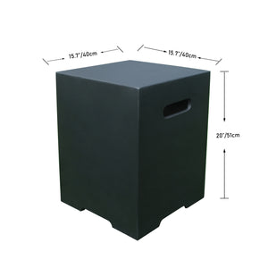 Elementi Square Tank Cover - ONB021 LG/BK