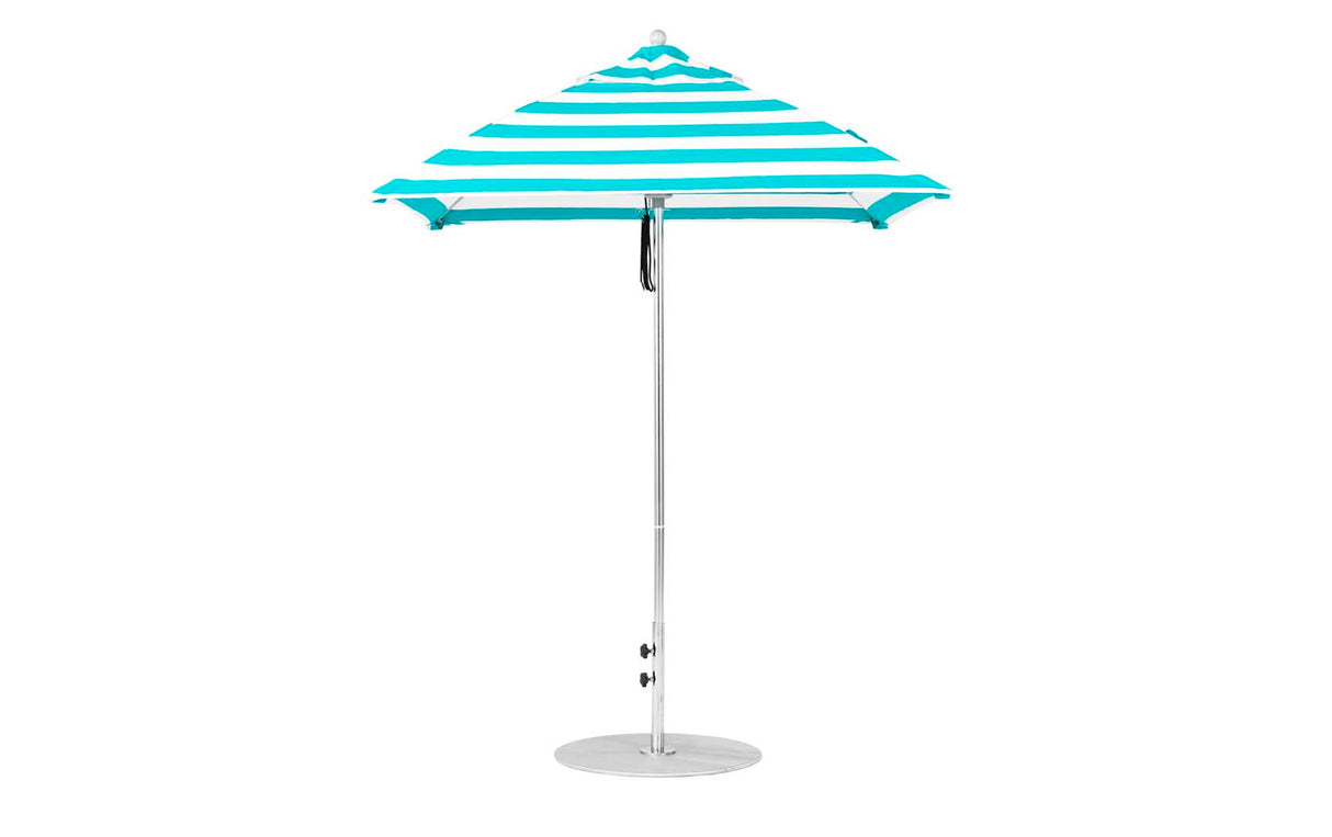 Ledge Loungers Essential Fiberglass Umbrella - 6.5' Square Pulley - Majestic Patio