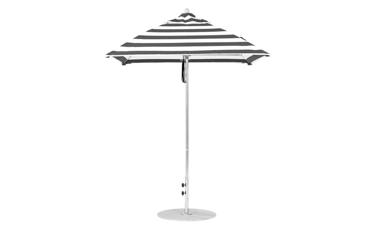 Ledge Loungers Essential Fiberglass Umbrella - 6.5' Square Pulley - Majestic Patio