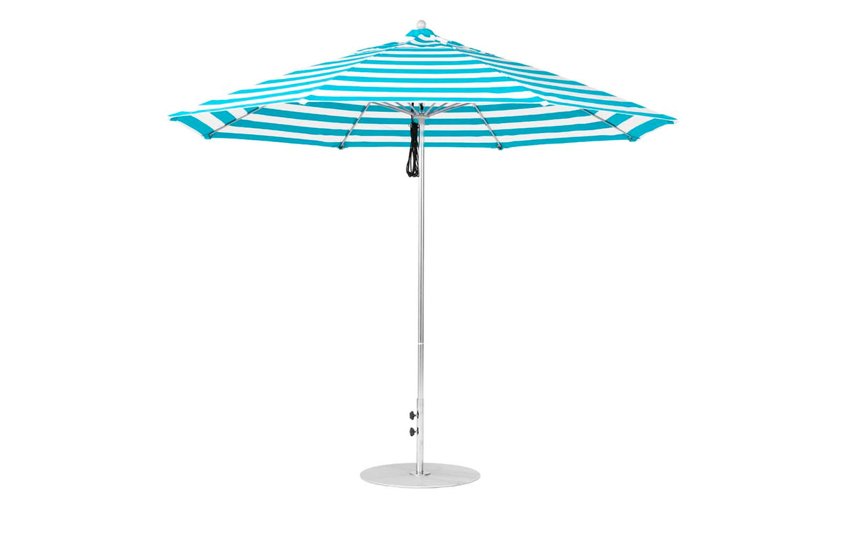 Ledge Loungers Essential Fiberglass Umbrella - 11' Octagon Pulley - Majestic Patio