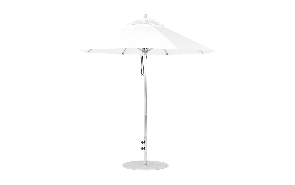 Ledge Loungers Essential Fiberglass Umbrella - 7.5' Octagon Pulley - Majestic Patio