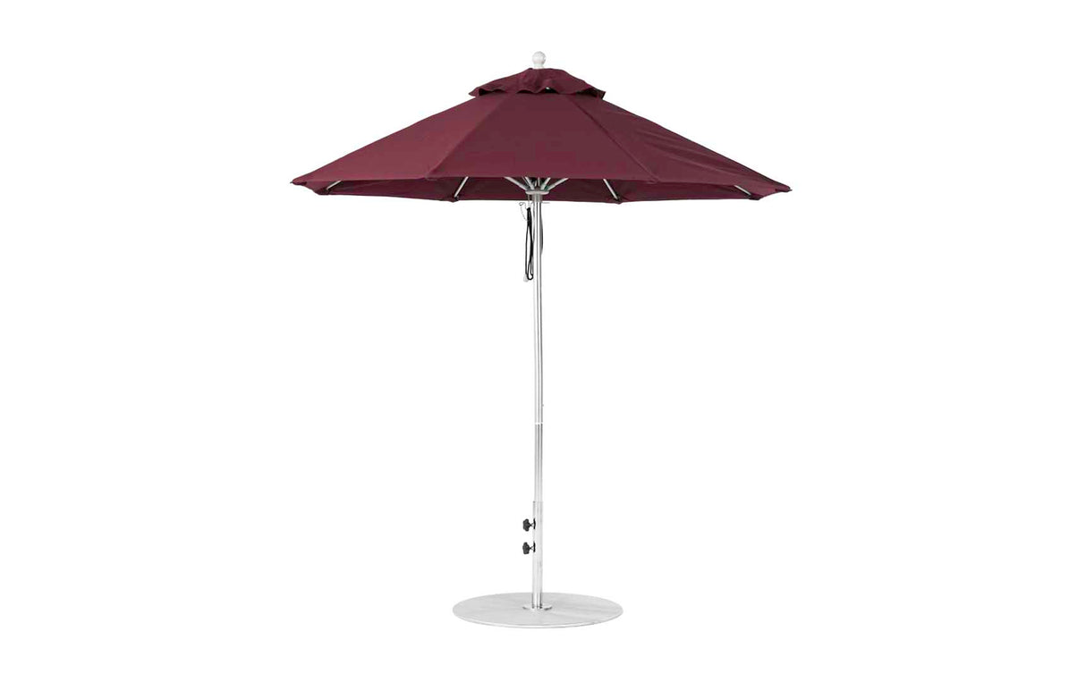 Ledge Loungers Essential Fiberglass Umbrella - 7.5' Octagon Pulley - Majestic Patio