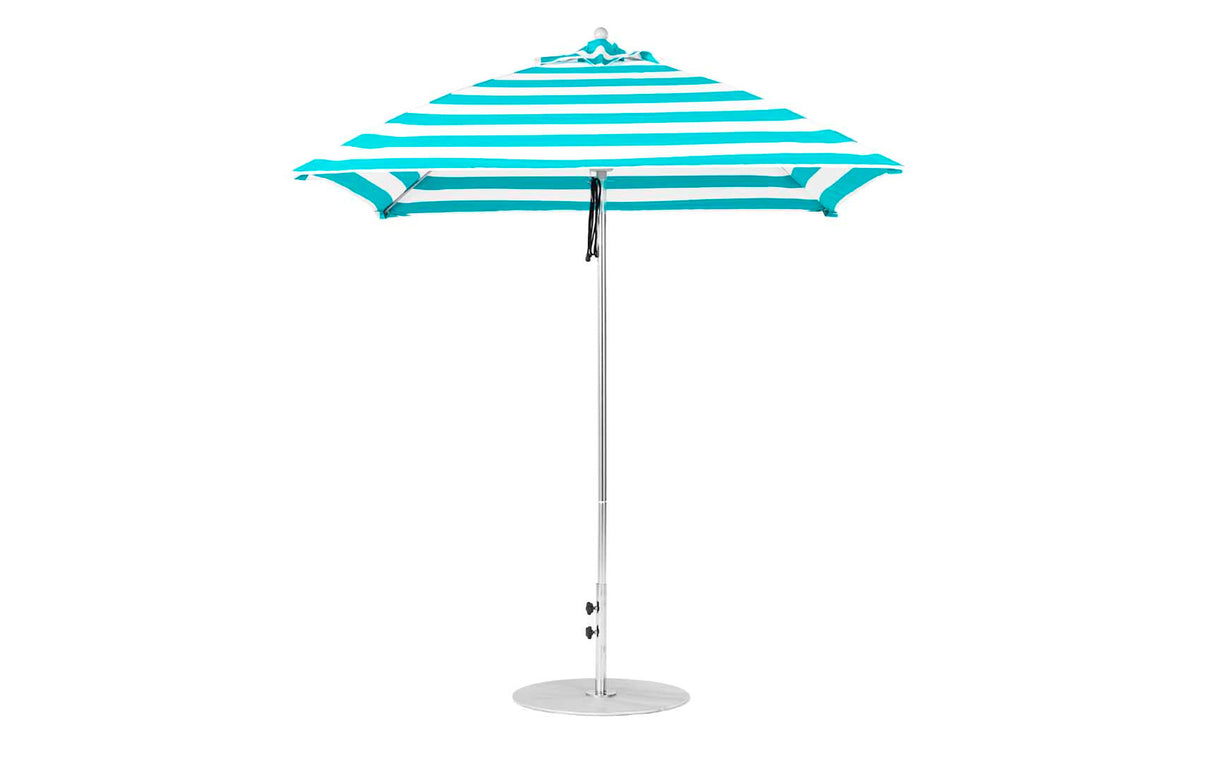 Ledge Loungers Essential Fiberglass Umbrella - 7.5' Square Pulley - Majestic Patio